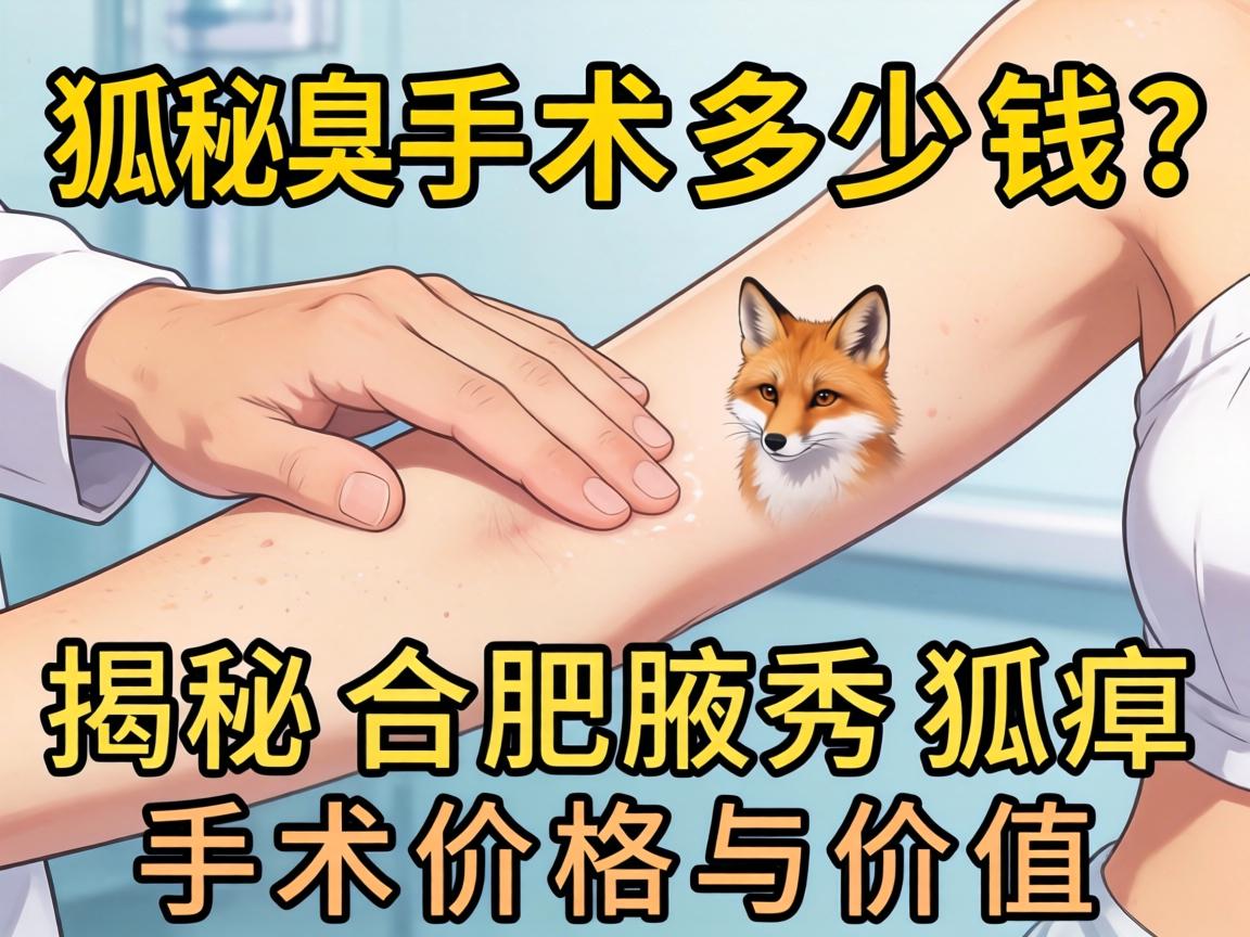 狐臭手术多少钱？揭秘合肥腋秀狐臭手术价格与价值