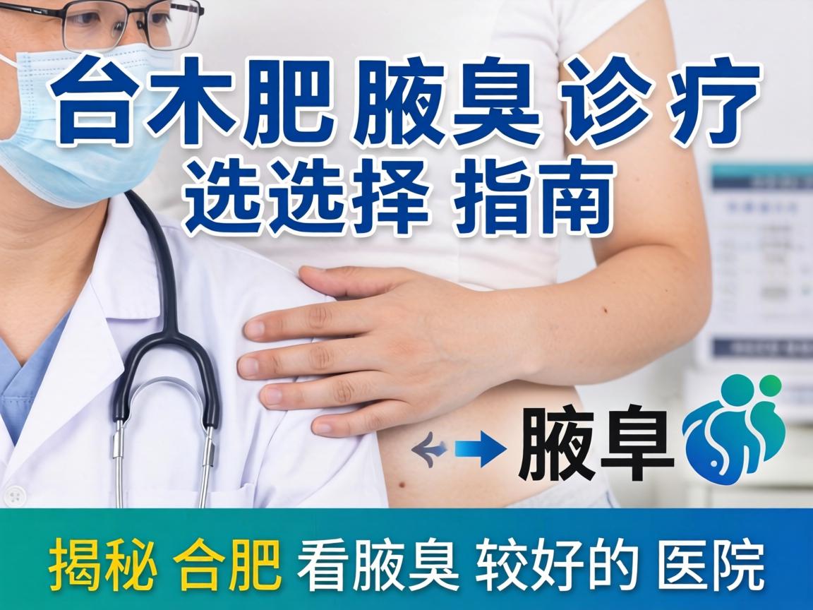 合肥腋臭诊疗选择指南，揭秘合肥看腋臭较好的医院