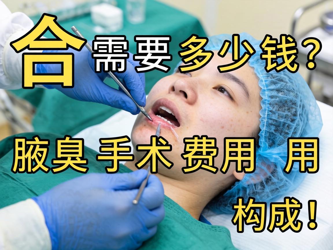 合肥腋臭手术需要多少钱？详解腋臭手术费用构成