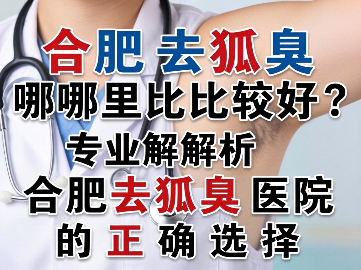 合肥去狐臭哪里比较好？专业解析合肥去狐臭医院的正确选择
