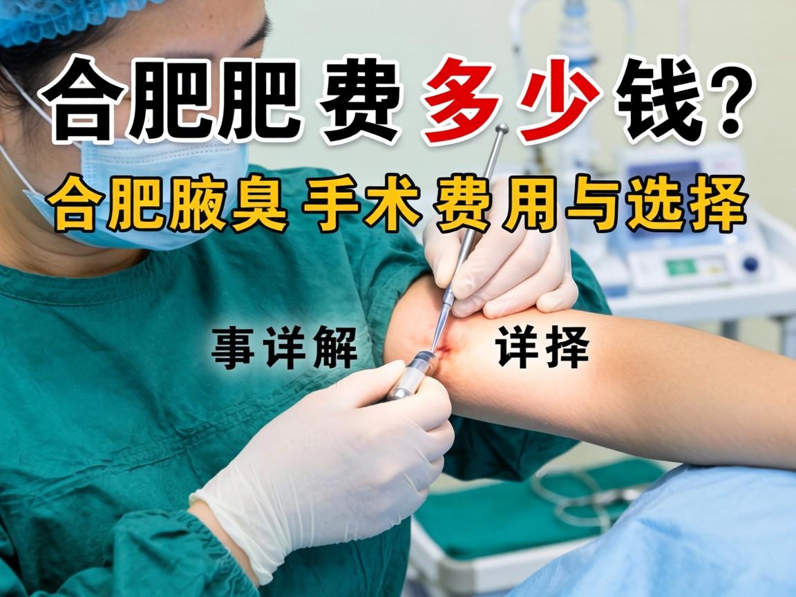 合肥腋臭手术费多少钱？详解合肥腋臭手术费用与选择