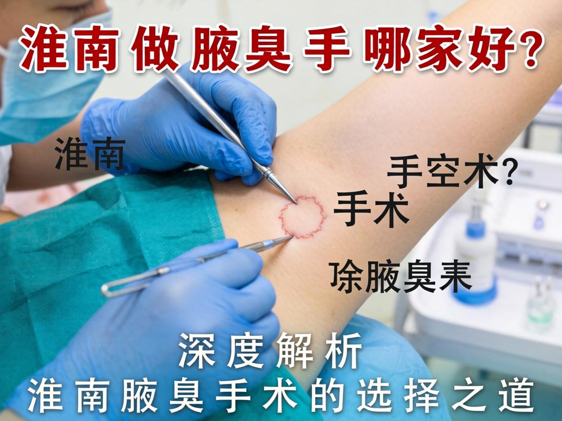 淮南做腋臭手术哪家好？深度解析淮南腋臭手术的选择之道