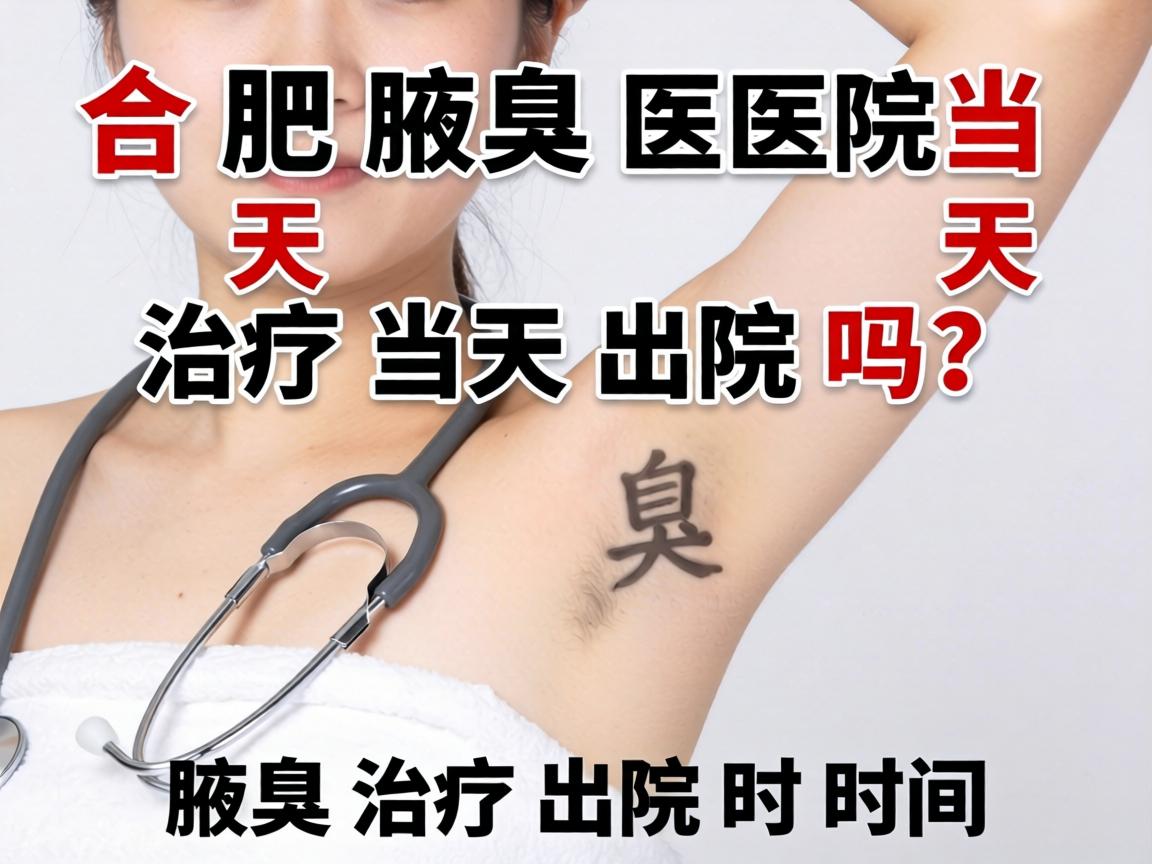 合肥腋臭医院当天治疗当天出院吗？详解腋臭治疗出院时间
