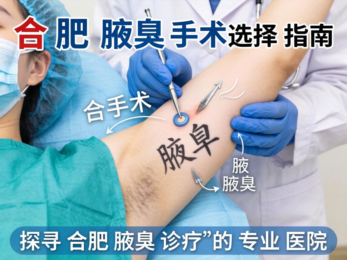 合肥腋臭手术选择指南，探寻合肥腋臭诊疗的专业医院