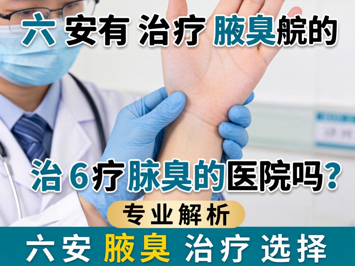 六安有治疗腋臭的医院吗？专业解析六安腋臭治疗选择