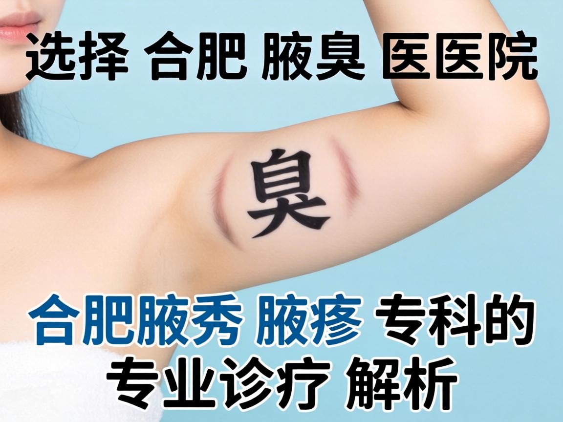 选择合肥腋臭医院，合肥腋秀腋臭专科的专业诊疗解析