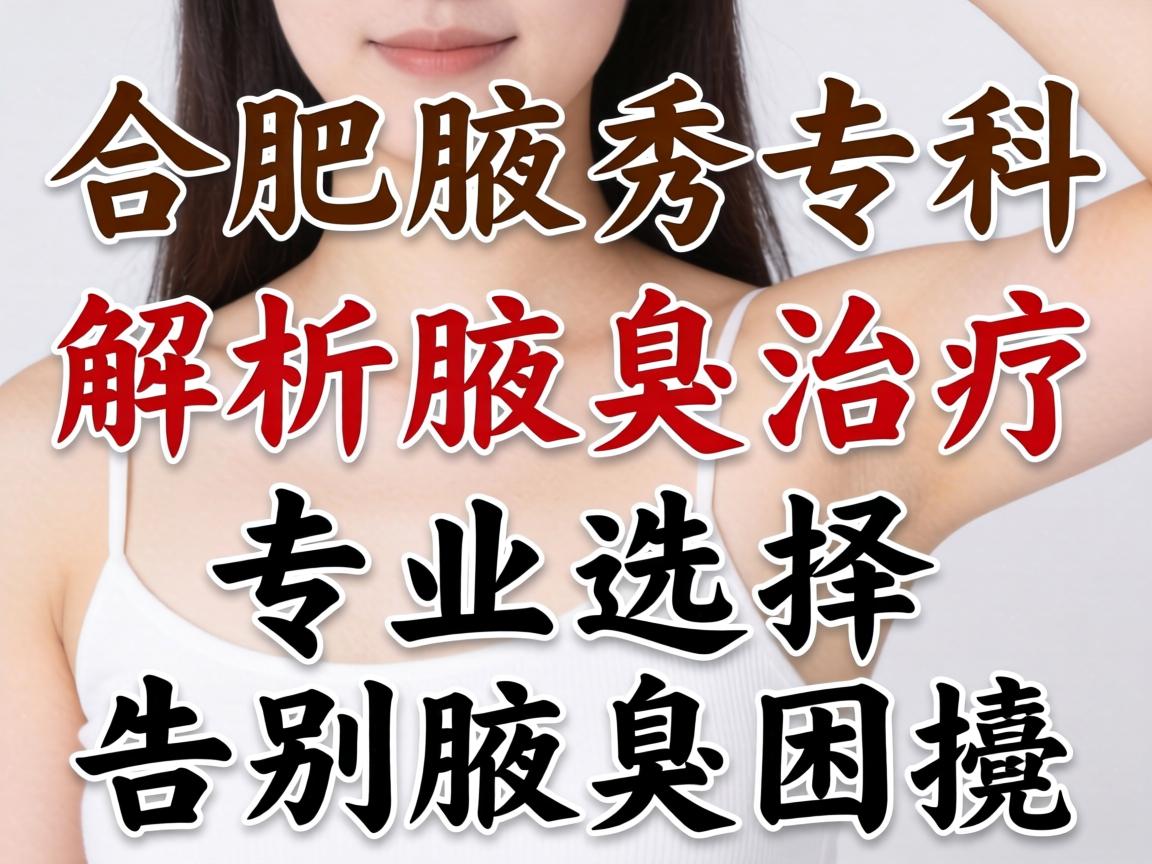 合肥腋秀专科解析腋臭治疗 专业选择告别腋臭困扰