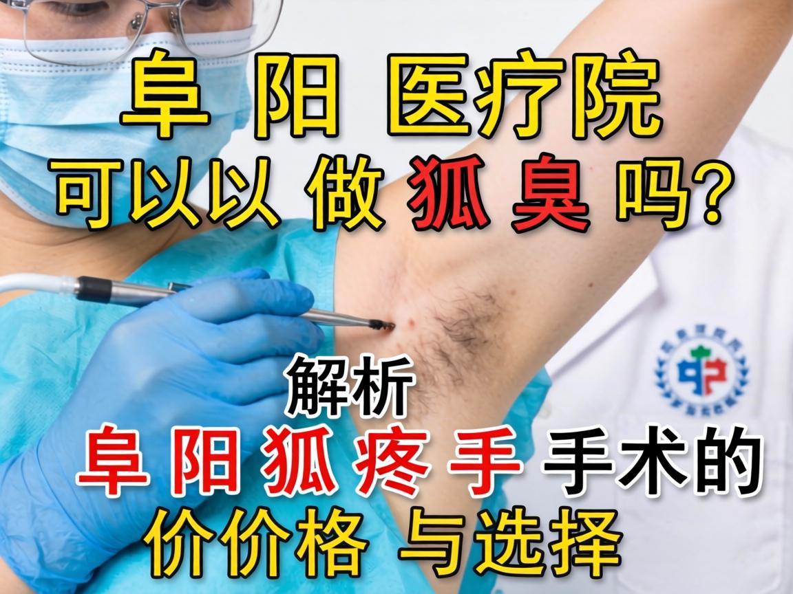 阜阳医院可以做狐臭吗？解析阜阳狐臭手术的价格与选择
