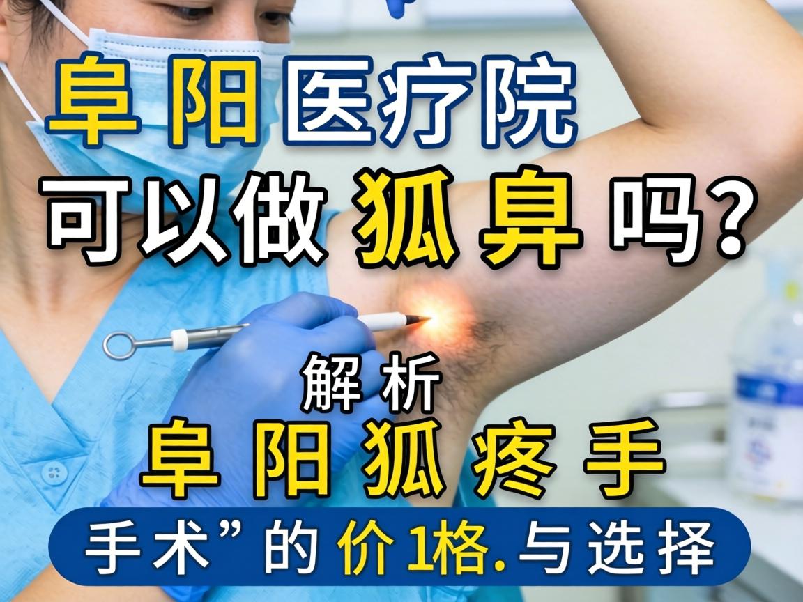 阜阳医院可以做狐臭吗？解析阜阳狐臭手术的价格与选择