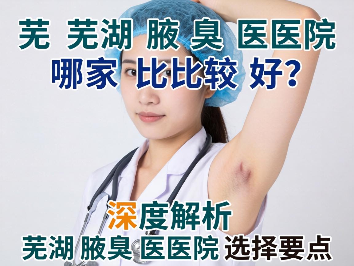 芜湖腋臭医院哪家比较好？深度解析芜湖腋臭医院选择要点