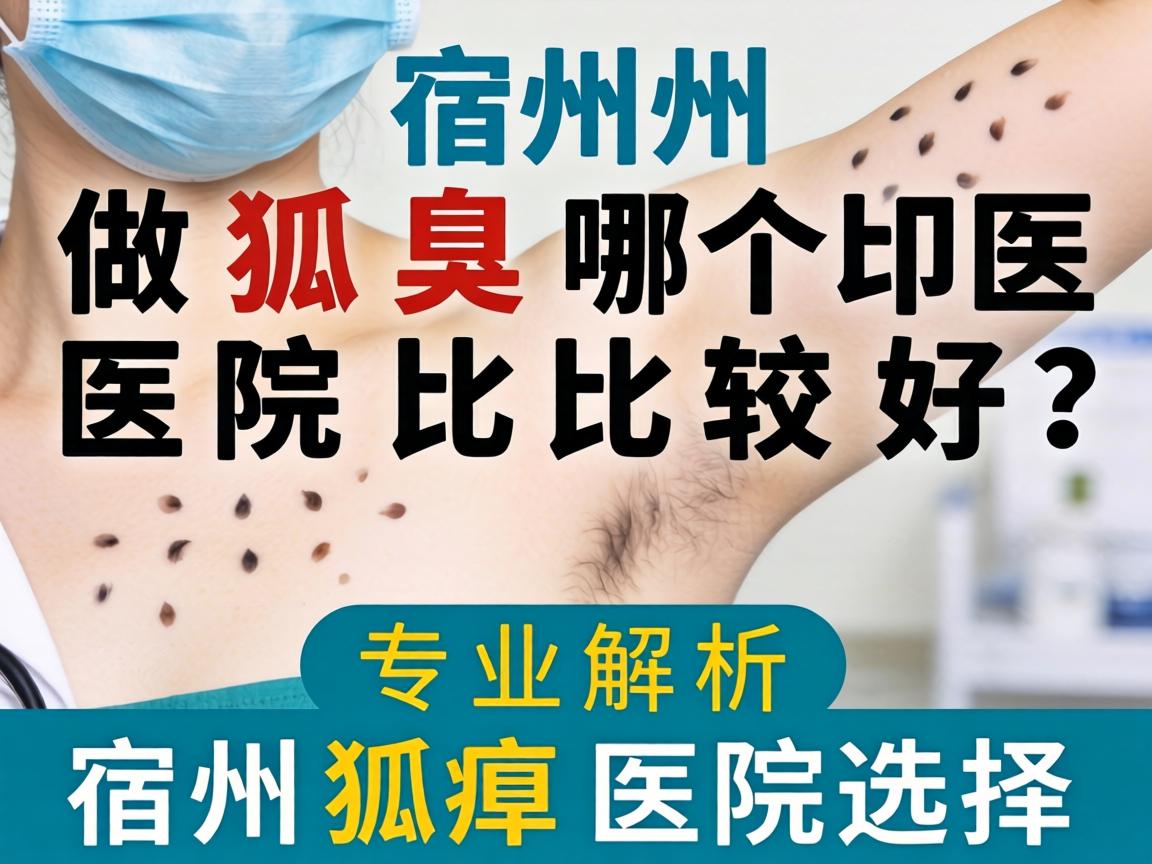 宿州做狐臭哪个医院比较好？专业解析宿州狐臭医院选择