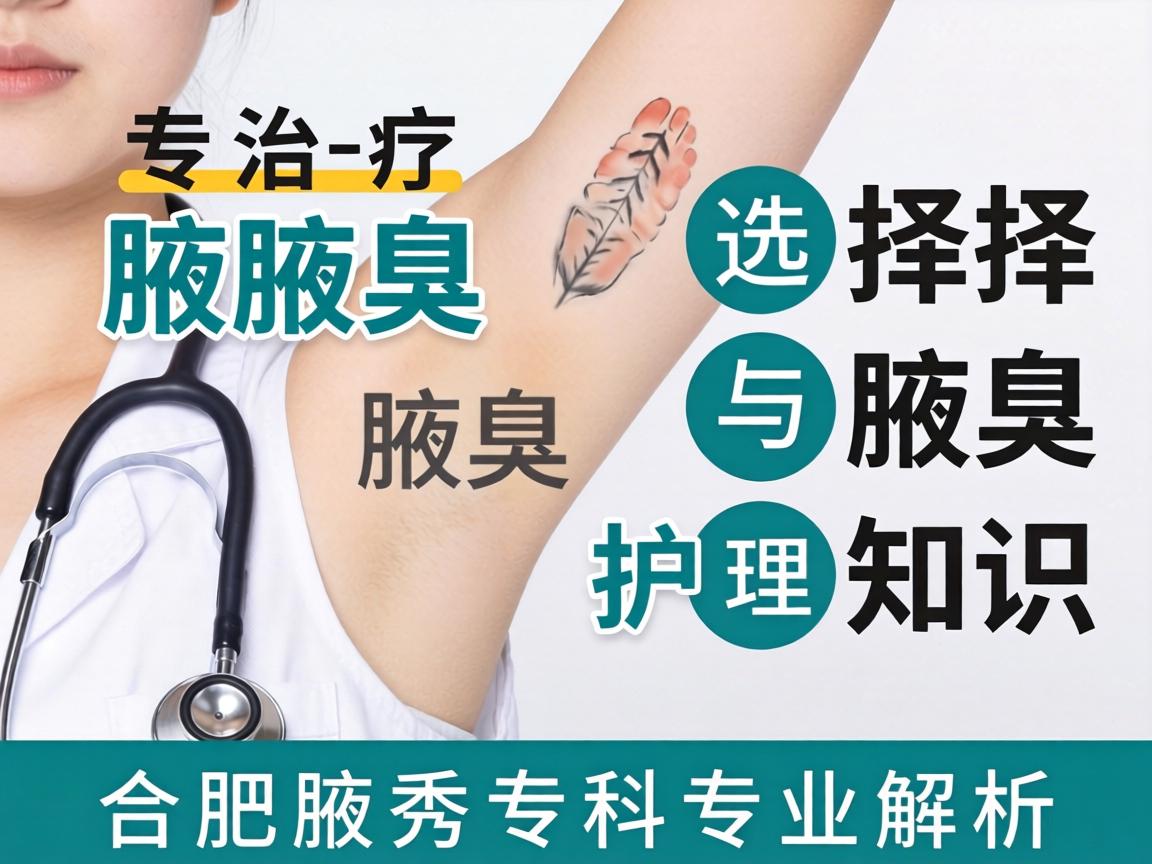 腋臭治疗选择与腋臭护理知识，合肥腋秀专科专业解析