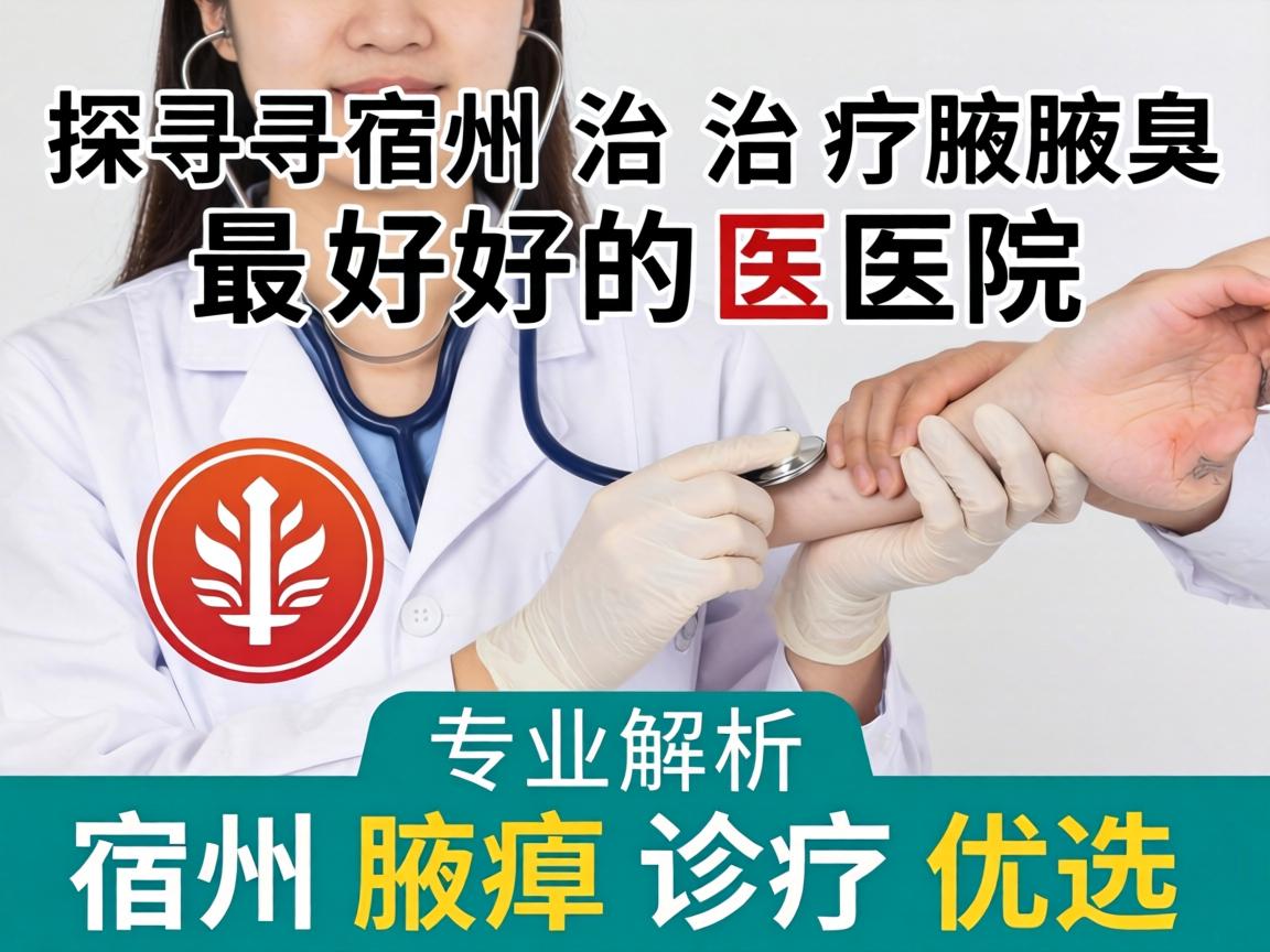 探寻宿州治疗腋臭最好的医院，专业解析宿州腋臭诊疗优选