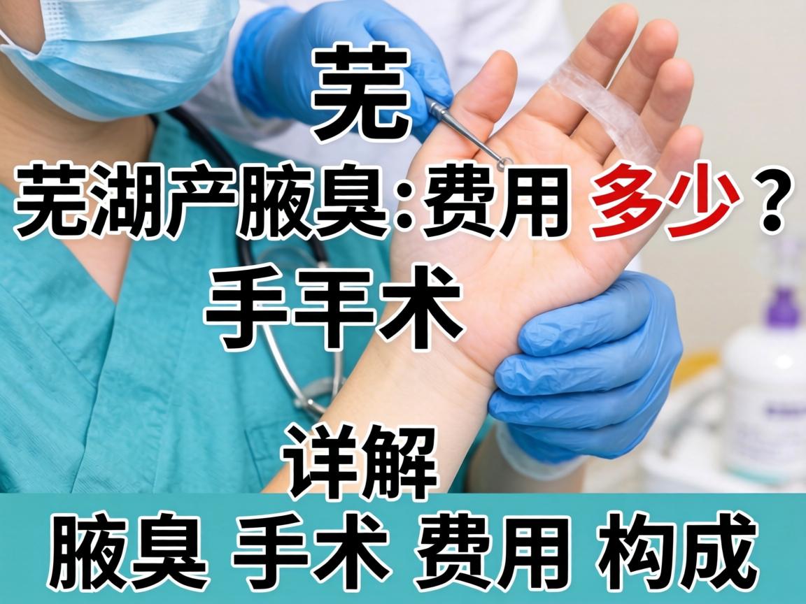 芜湖腋臭手术费用多少？详解腋臭手术费用构成