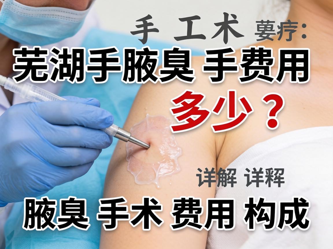 芜湖腋臭手术费用多少？详解腋臭手术费用构成
