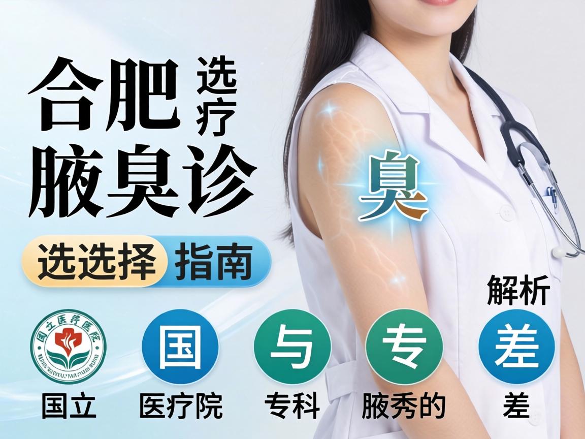 合肥腋臭诊疗选择指南，解析国立医院与专科腋秀的差异