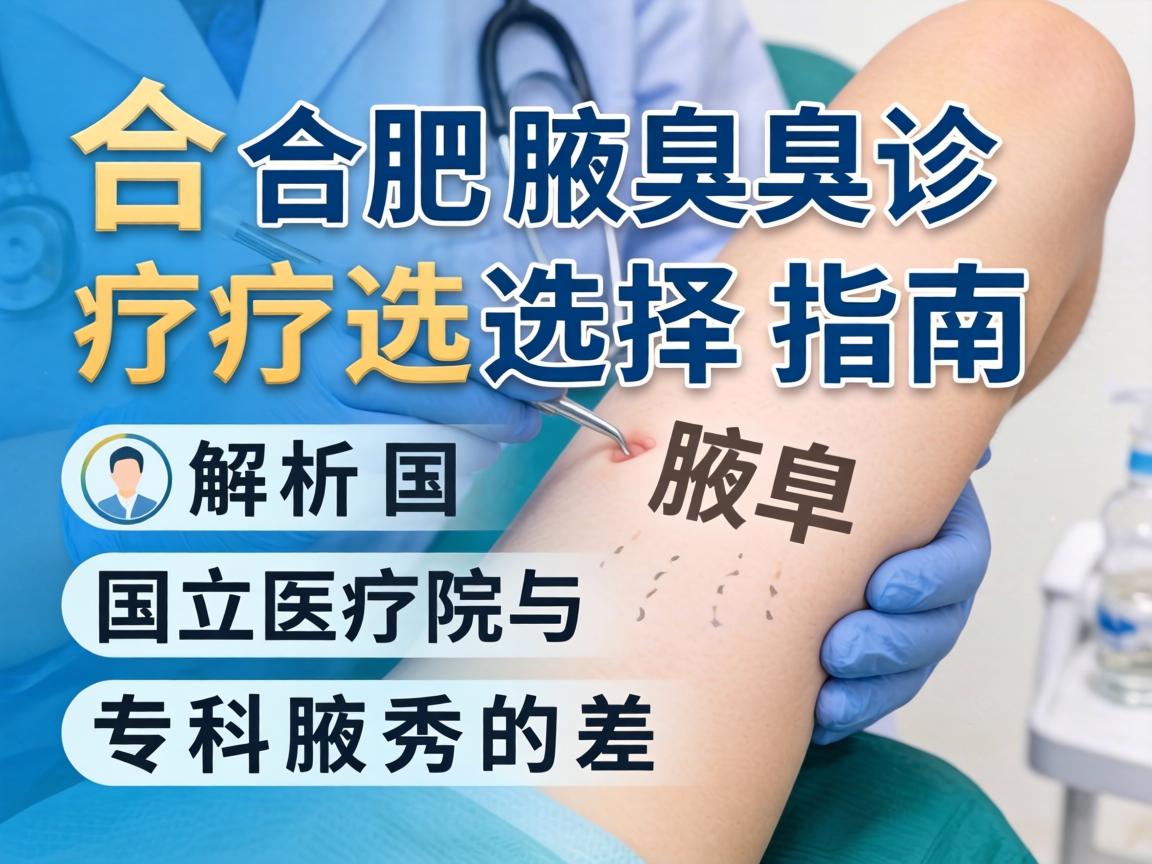 合肥腋臭诊疗选择指南，解析国立医院与专科腋秀的差异