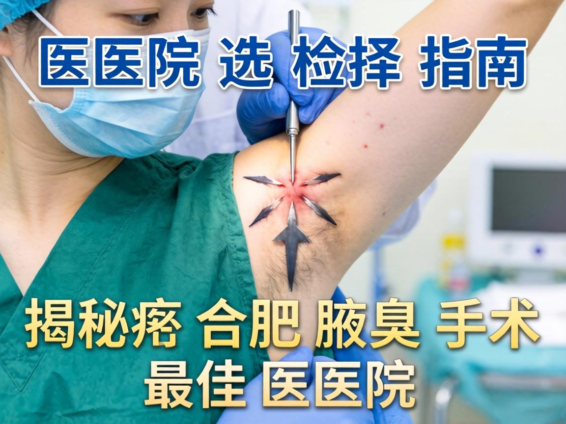 合肥腋臭手术医院选择指南，揭秘合肥腋臭手术最佳医院