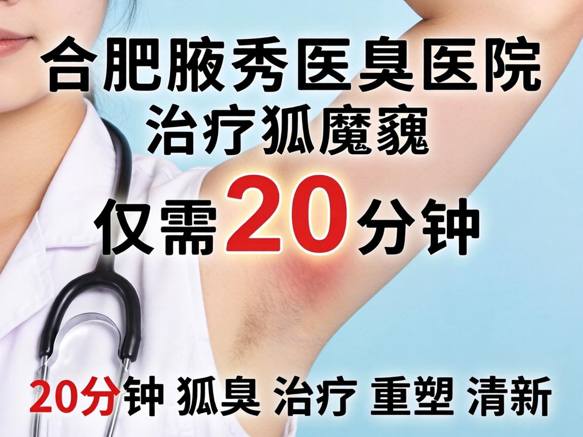 合肥腋秀医院治疗狐臭仅需20分钟，20分钟狐臭治疗重塑清新