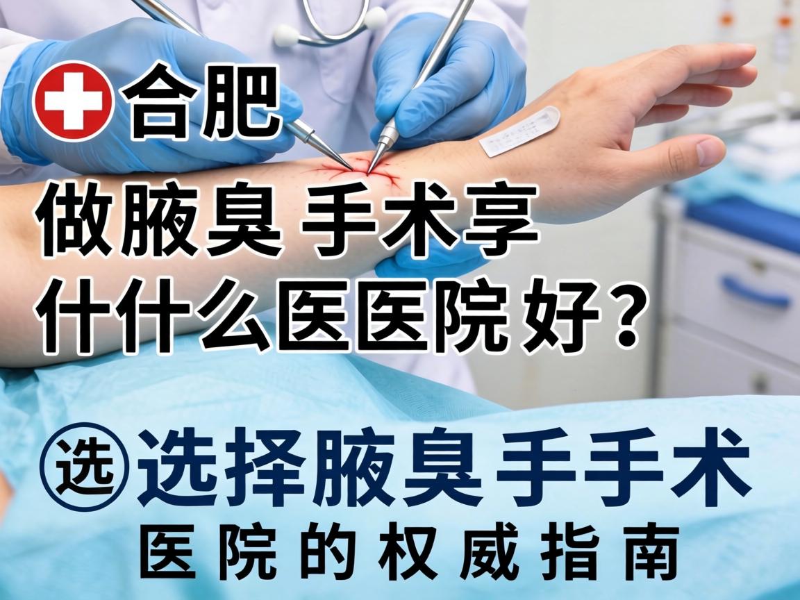 合肥做腋臭手术什么医院好?选择腋臭手术医院的权威指南 合肥做腋臭手术什么医院好?选择腋臭手术医院的权威指南