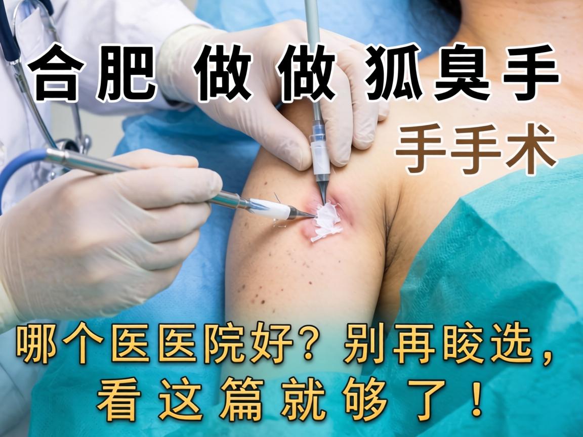 合肥做狐臭手术哪个医院好?别再瞎选,看这篇就够了! 合肥做狐臭手术哪个医院好?别再瞎选,看这篇就够了!