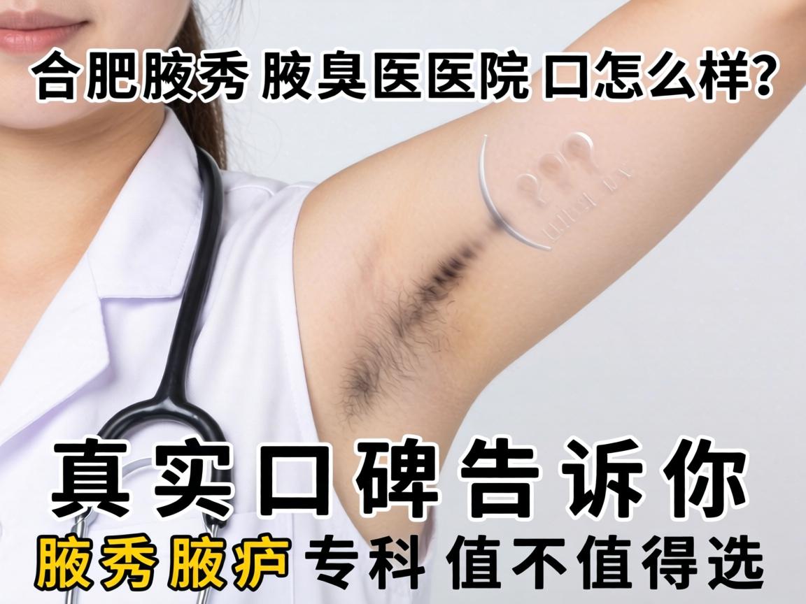 合肥腋秀腋臭医院口碑怎么样？真实口碑告诉你腋秀腋臭专科值不值得选