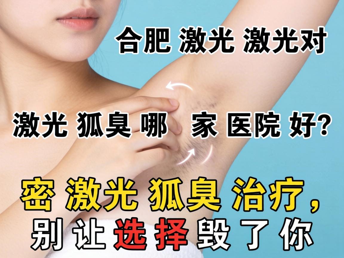合肥激光狐臭哪家医院好？解密激光狐臭治疗，别让选择毁了你