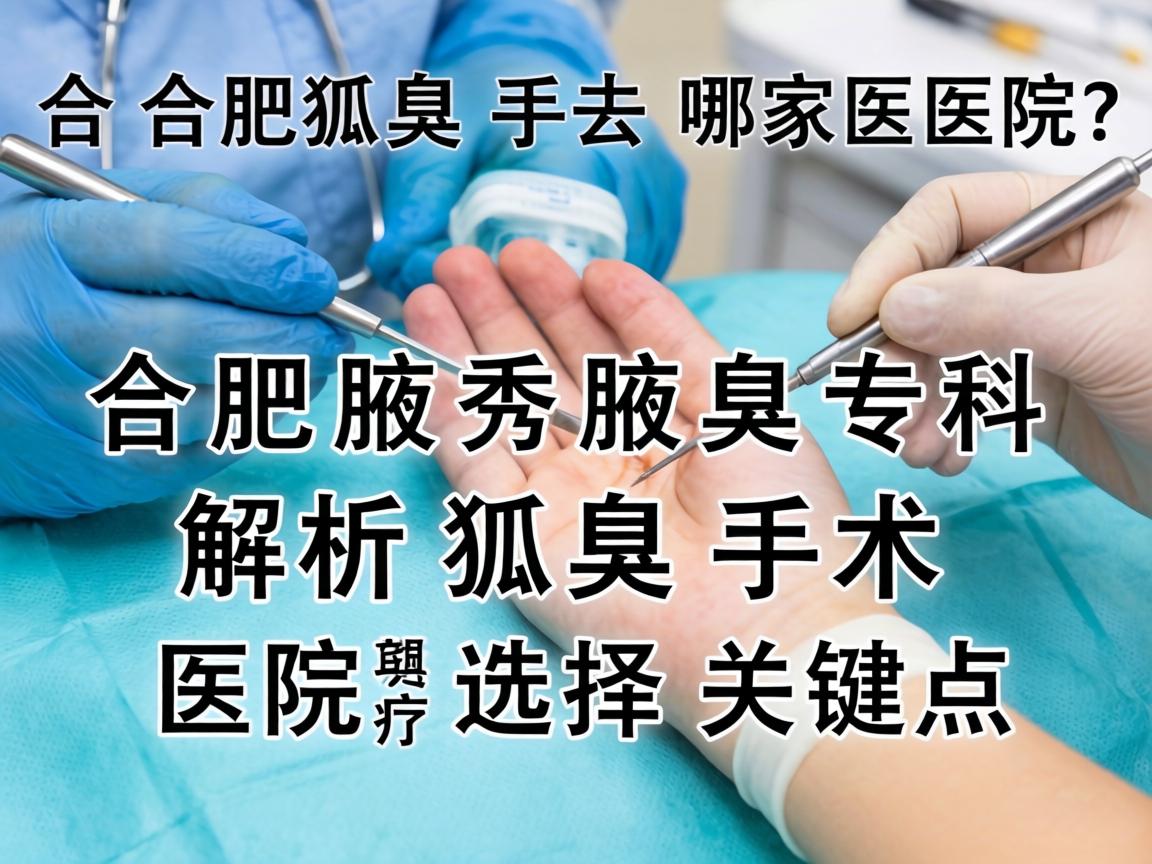 合肥狐臭手术去哪家医院?合肥腋秀腋臭专科解析狐臭手术医院选择关键点 合肥狐臭手术去哪家医院?合肥腋秀腋臭专科解析狐臭手术医院选择关键点