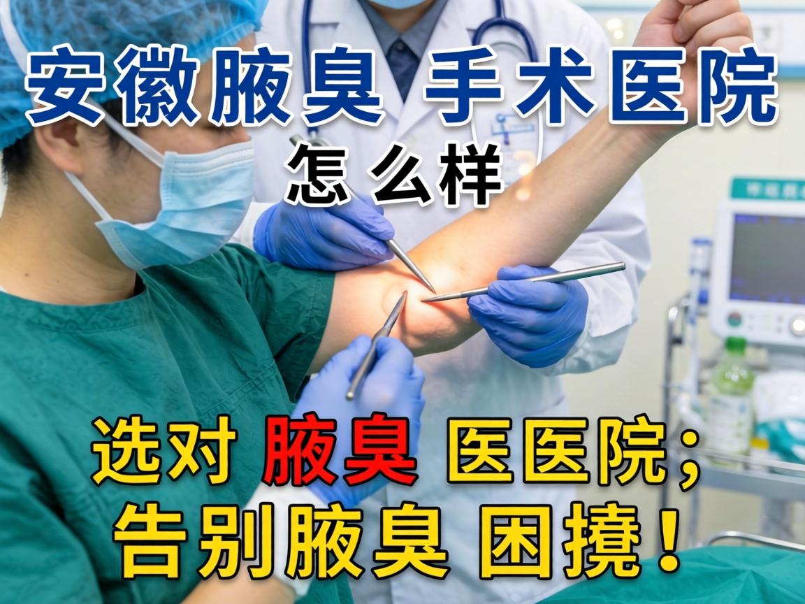 安徽腋臭手术医院怎么样?选对腋臭医院,告别腋臭困扰! 安徽腋臭手术医院怎么样?选对腋臭医院,告别腋臭困扰!