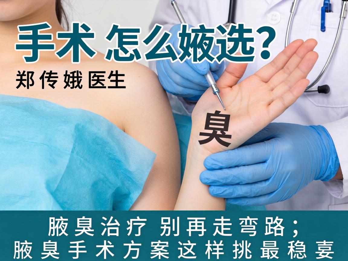 腋臭手术怎么选?郑传娥医生,腋臭治疗别再走弯路,腋臭手术方案这样挑最稳妥 腋臭手术怎么选?郑传娥医生,腋臭治疗别再走弯路,腋臭手术方案这样挑最稳妥