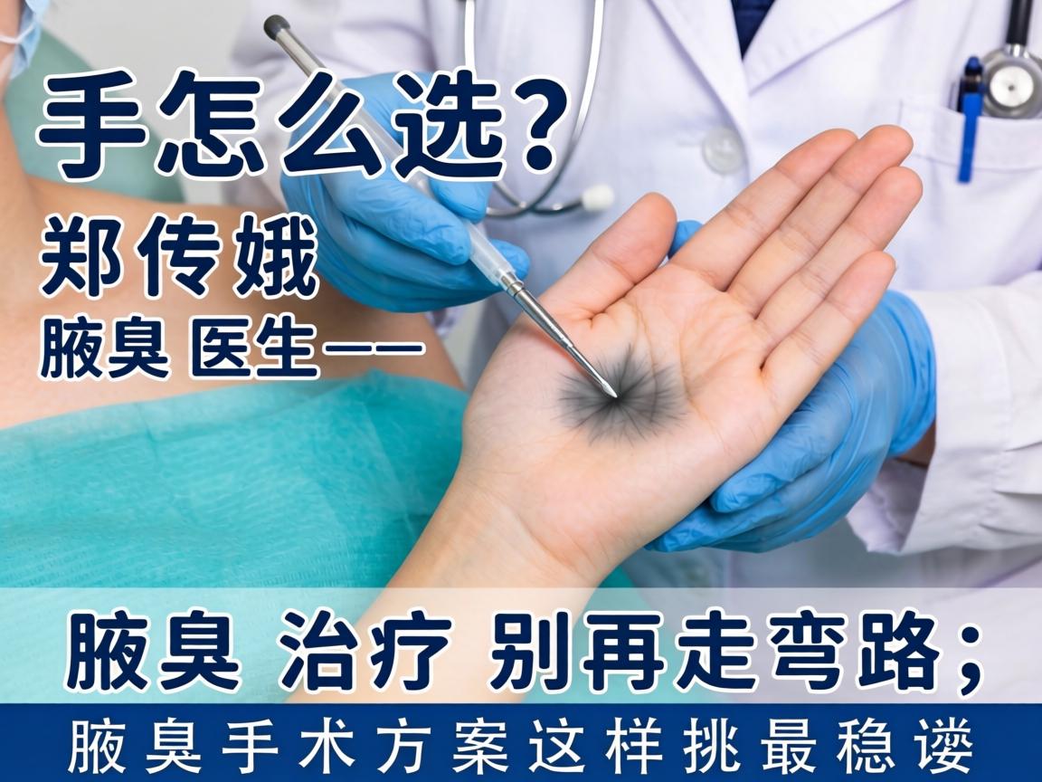 腋臭手术怎么选?郑传娥医生,腋臭治疗别再走弯路,腋臭手术方案这样挑最稳妥 腋臭手术怎么选?郑传娥医生,腋臭治疗别再走弯路,腋臭手术方案这样挑最稳妥