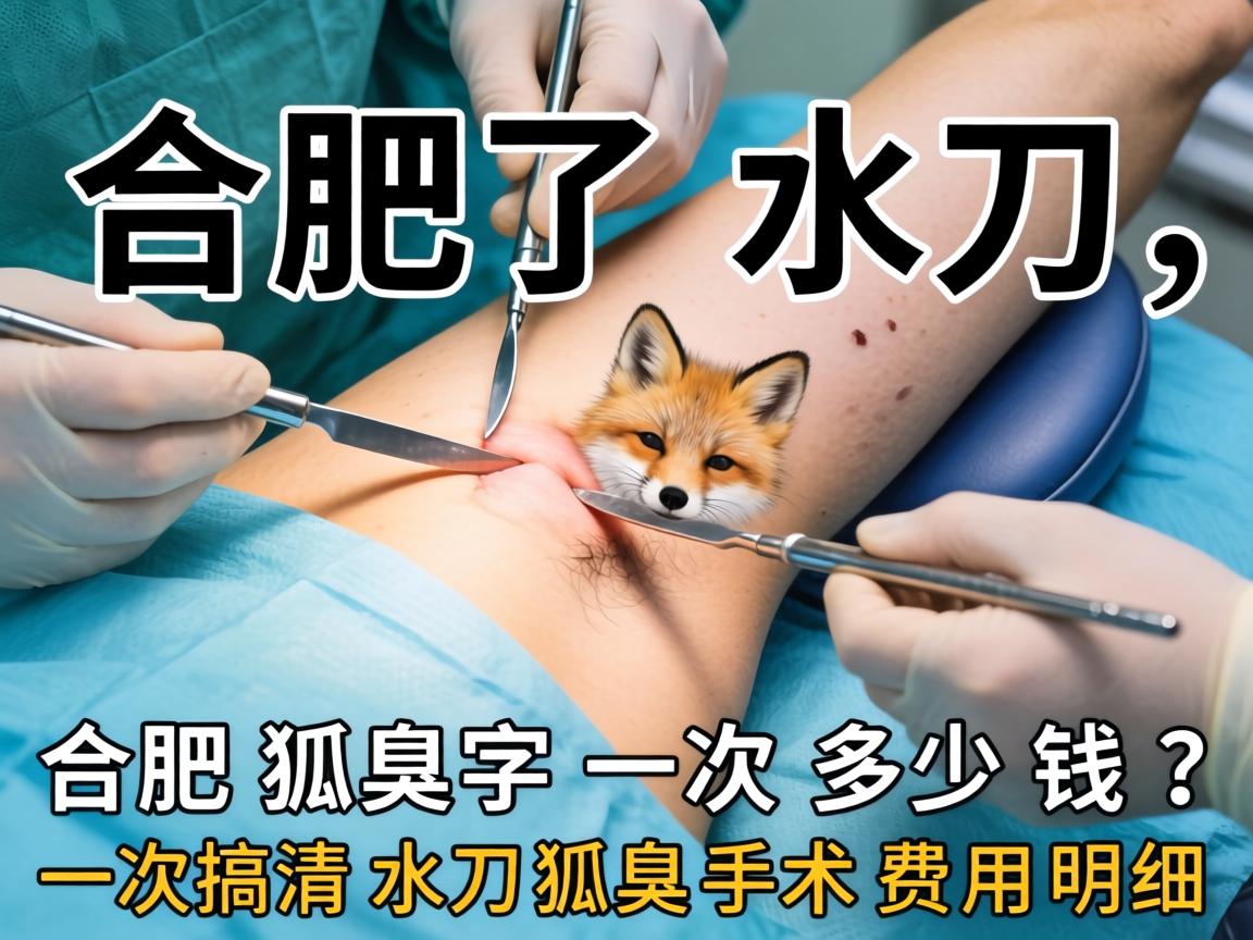 合肥水刀狐臭手术一次多少钱？一次搞清水刀狐臭手术费用明细