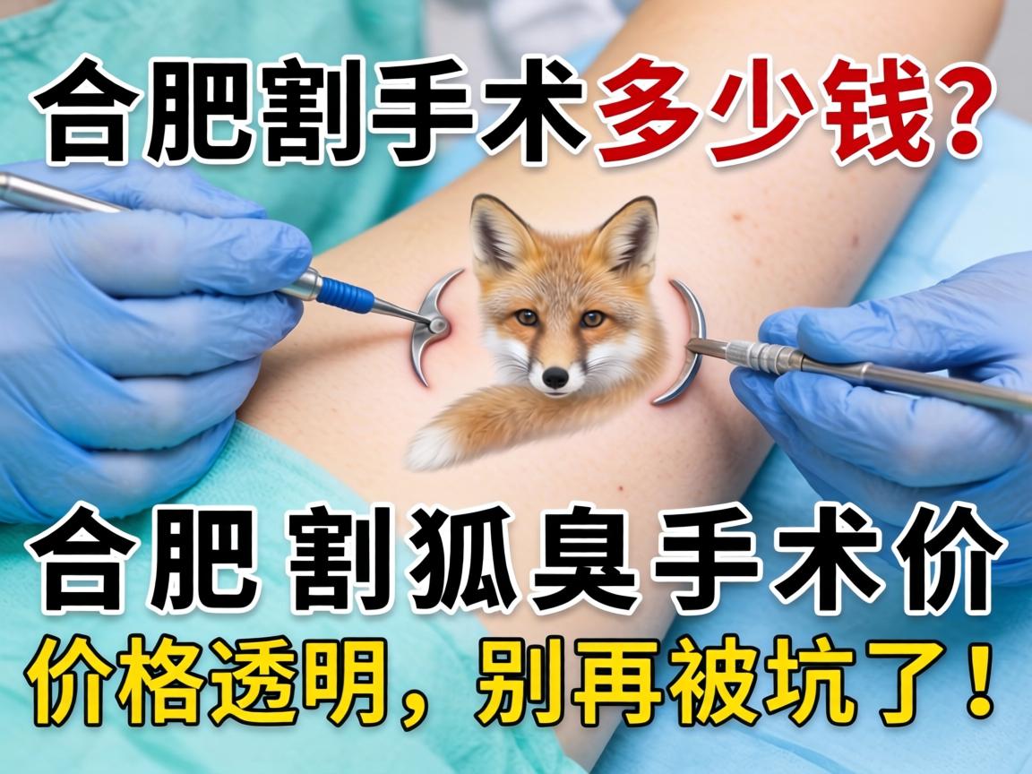 合肥割狐臭手术多少钱？合肥割狐臭手术价格透明，别再被坑了！