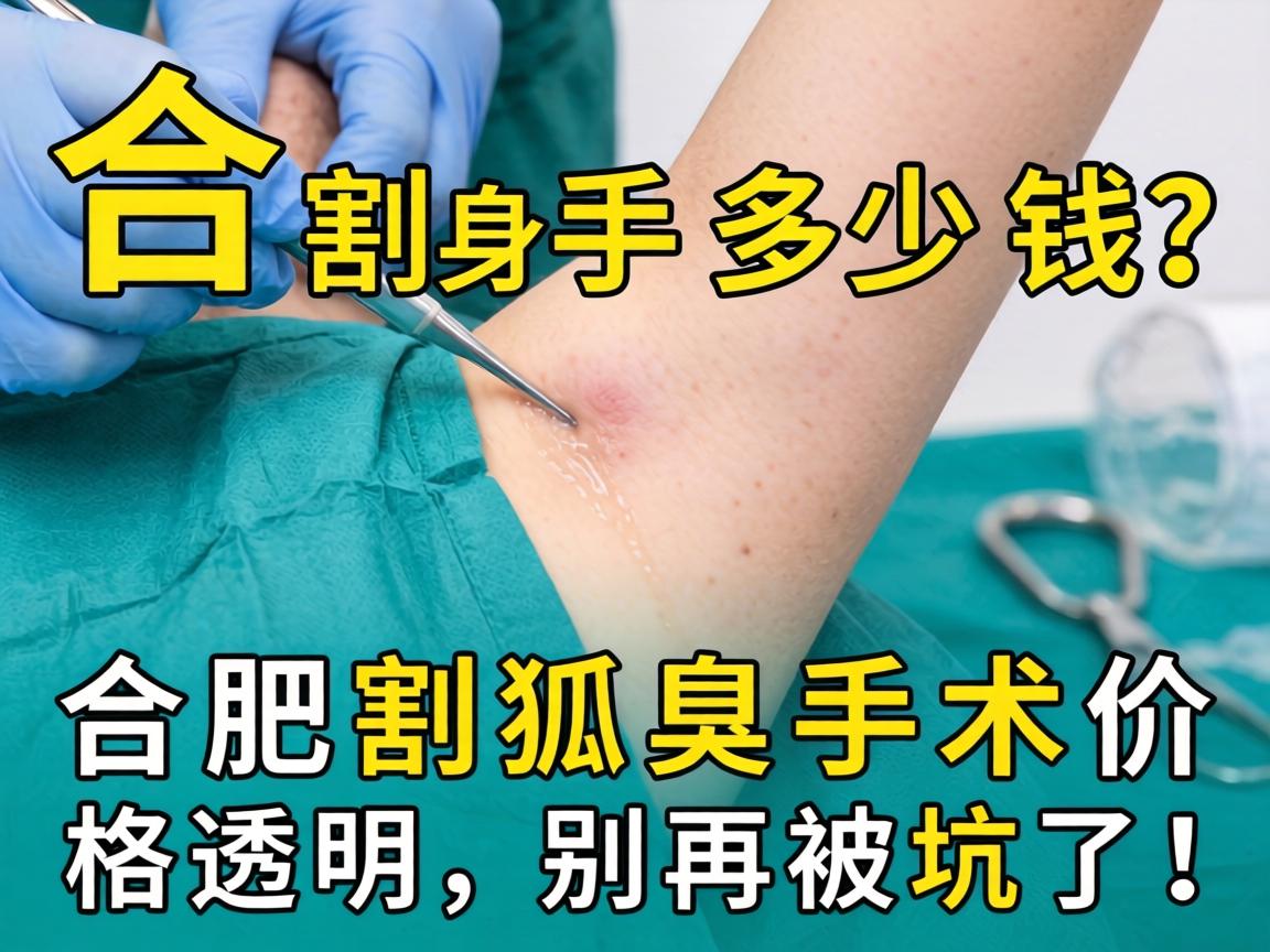 合肥割狐臭手术多少钱？合肥割狐臭手术价格透明，别再被坑了！