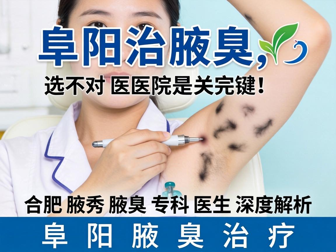 阜阳治腋臭，选对医院是关键！合肥腋秀腋臭专科医生深度解析阜阳腋臭治疗
