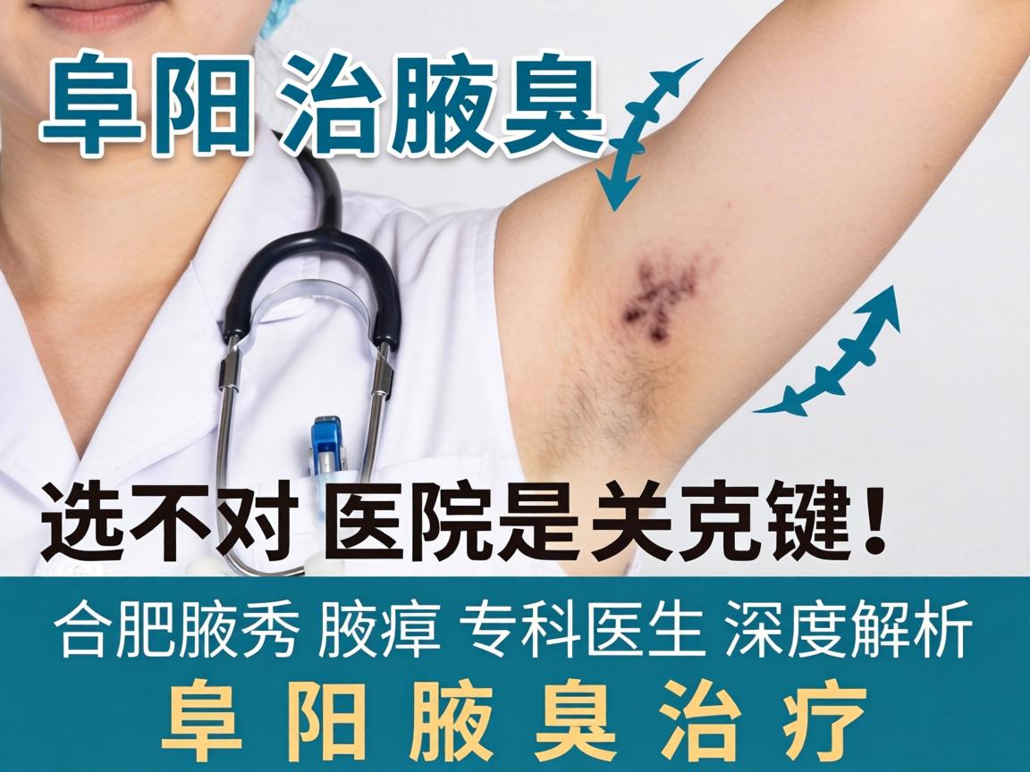 阜阳治腋臭，选对医院是关键！合肥腋秀腋臭专科医生深度解析阜阳腋臭治疗
