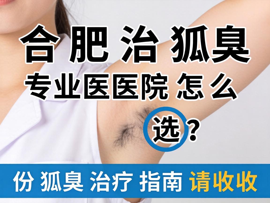 合肥治狐臭，专业医院怎么选？这份狐臭治疗指南请收好