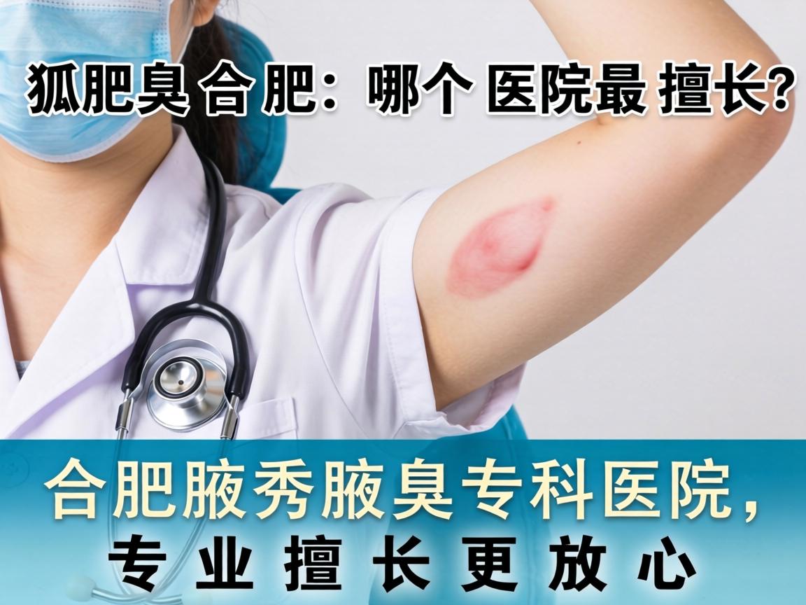 狐臭合肥哪个医院最擅长？合肥腋秀腋臭专科医院，专业擅长更放心