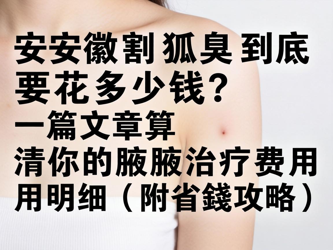 在安徽割狐臭到底要花多少钱？一篇文章算清你的腋臭治疗费用明细（附省钱攻略）