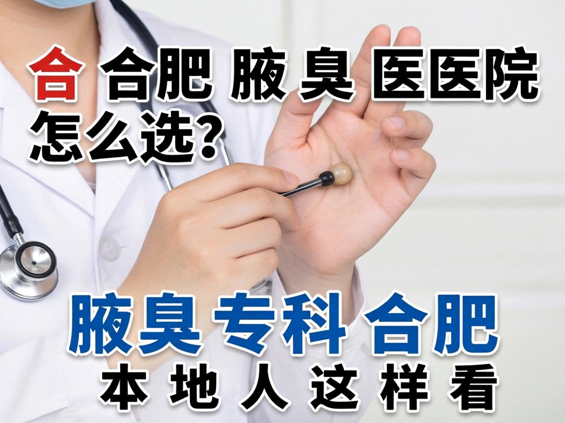 合肥腋臭医院怎么选？腋臭专科合肥本地人这样看