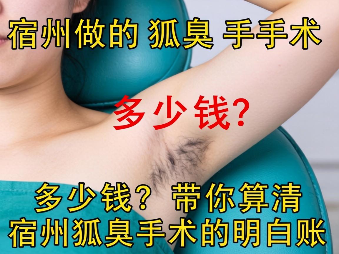 宿州做狐臭手术多少钱?带你算清宿州狐臭手术的明白账 宿州做狐臭手术多少钱?带你算清宿州狐臭手术的明白账