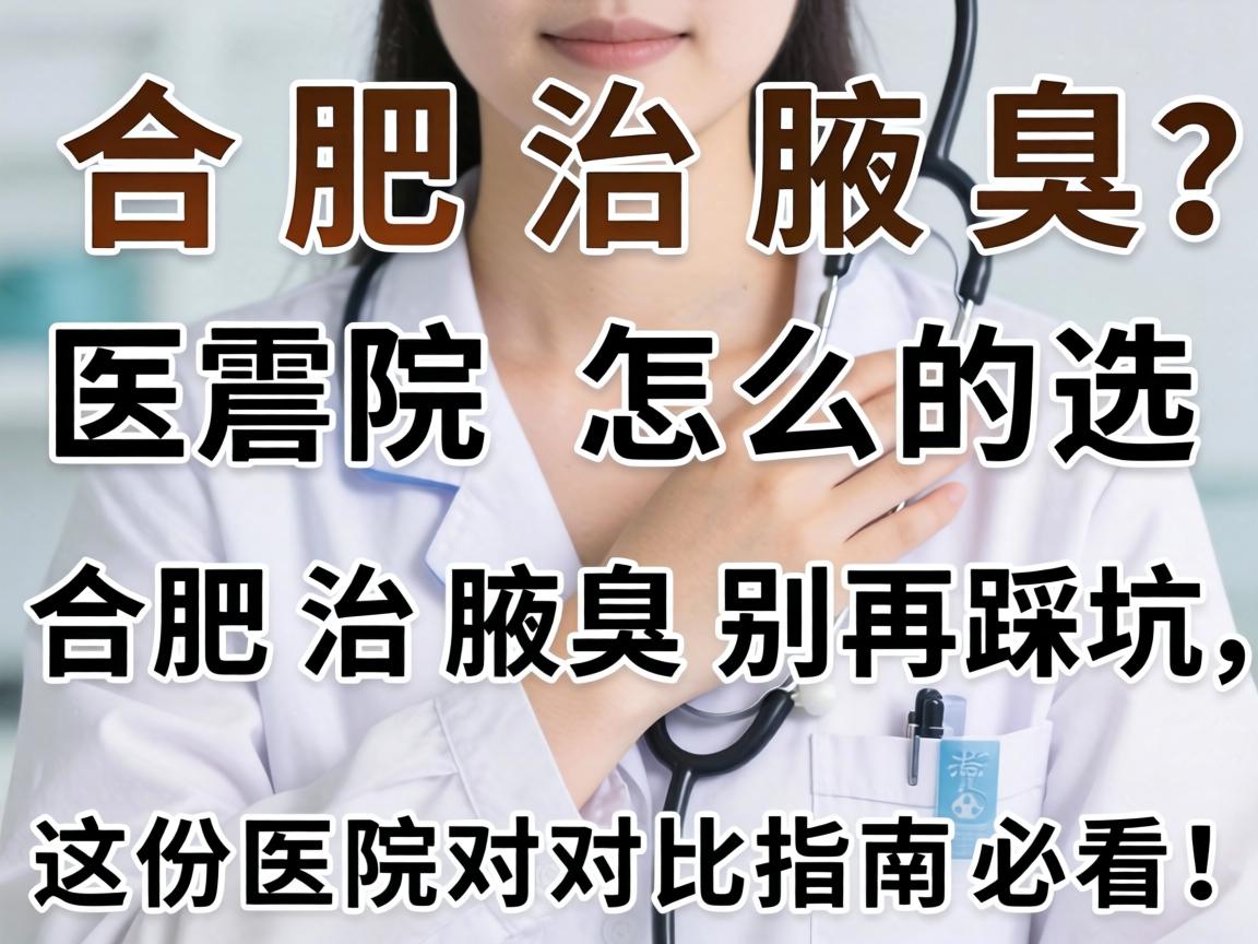 合肥治腋臭医院怎么选？合肥治腋臭别再踩坑，这份医院对比指南必看！