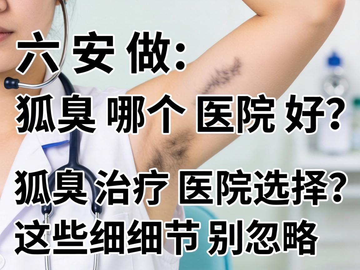 六安做狐臭哪个医院好?狐臭治疗医院选择,这些细节别忽略 六安做狐臭哪个医院好?狐臭治疗医院选择,这些细节别忽略