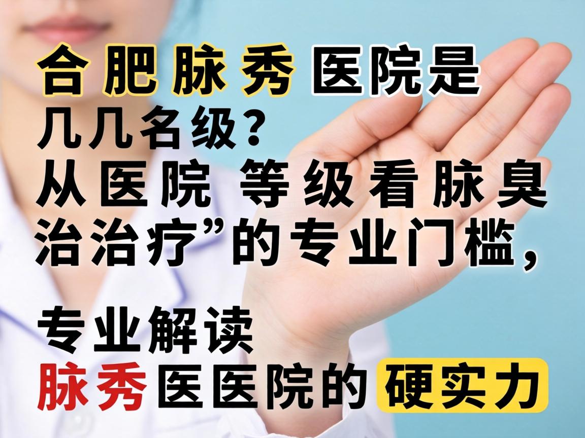 合肥腋秀医院是几级？从医院等级看腋臭治疗的专业门槛，专业解读腋秀医院的硬实力