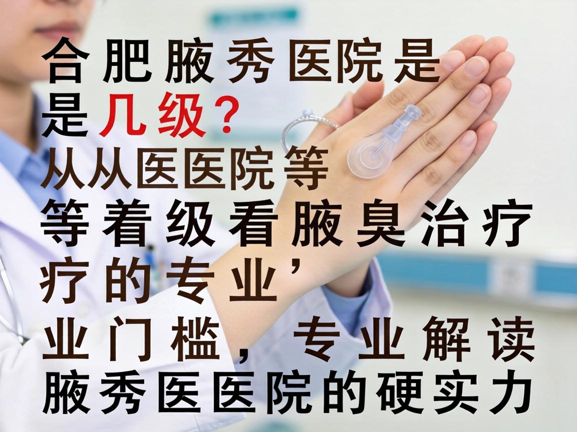 合肥腋秀医院是几级？从医院等级看腋臭治疗的专业门槛，专业解读腋秀医院的硬实力