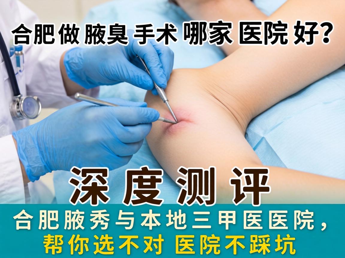 合肥做腋臭手术哪家医院好？深度测评合肥腋秀与本地三甲医院，帮你选对医院不踩坑