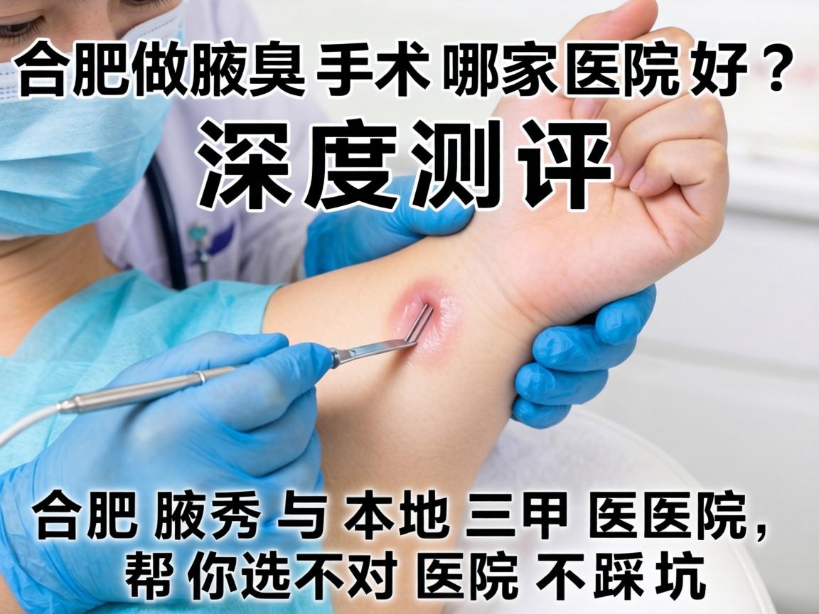 合肥做腋臭手术哪家医院好？深度测评合肥腋秀与本地三甲医院，帮你选对医院不踩坑