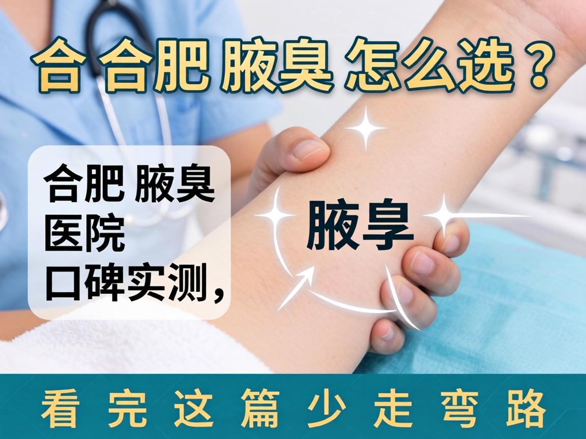 合肥腋臭医院怎么选?合肥腋臭医院口碑实测,看完这篇少走弯路 合肥腋臭医院怎么选?合肥腋臭医院口碑实测,看完这篇少走弯路
