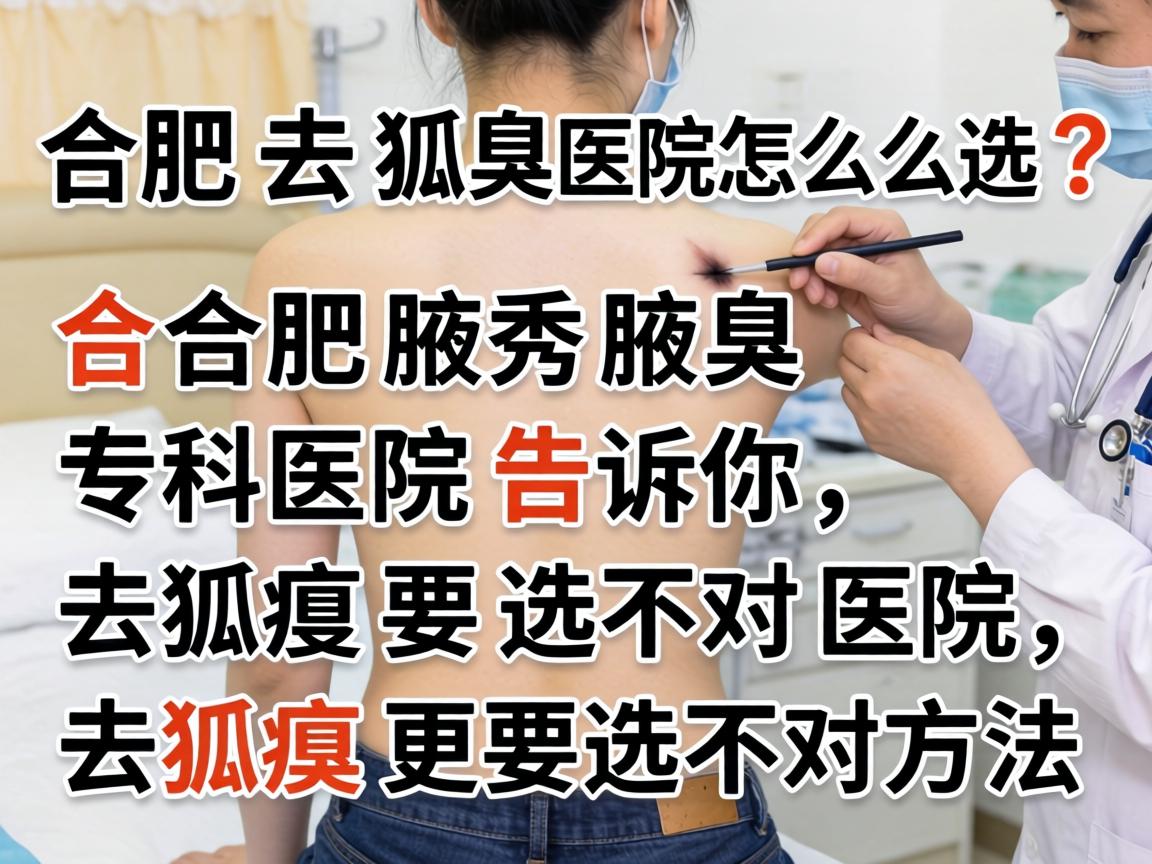 合肥去狐臭医院怎么选?合肥腋秀腋臭专科医院告诉你,去狐臭要选对医院,去狐臭更要选对方法 合肥去狐臭医院怎么选?合肥腋秀腋臭专科医院告诉你,去狐臭要选对医院,去狐臭更要选对方法
