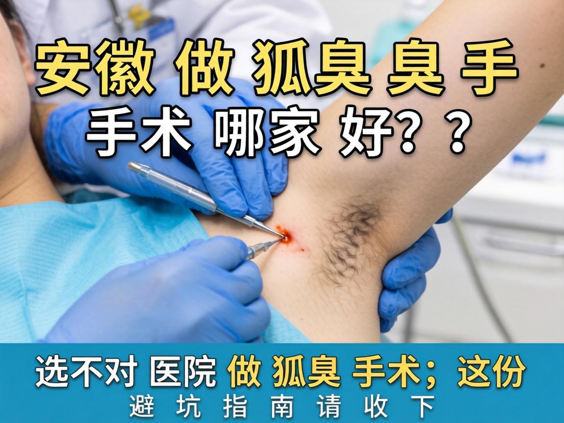 安徽做狐臭手术哪家好?选对医院做狐臭手术,这份避坑指南请收好 安徽做狐臭手术哪家好?选对医院做狐臭手术,这份避坑指南请收好
